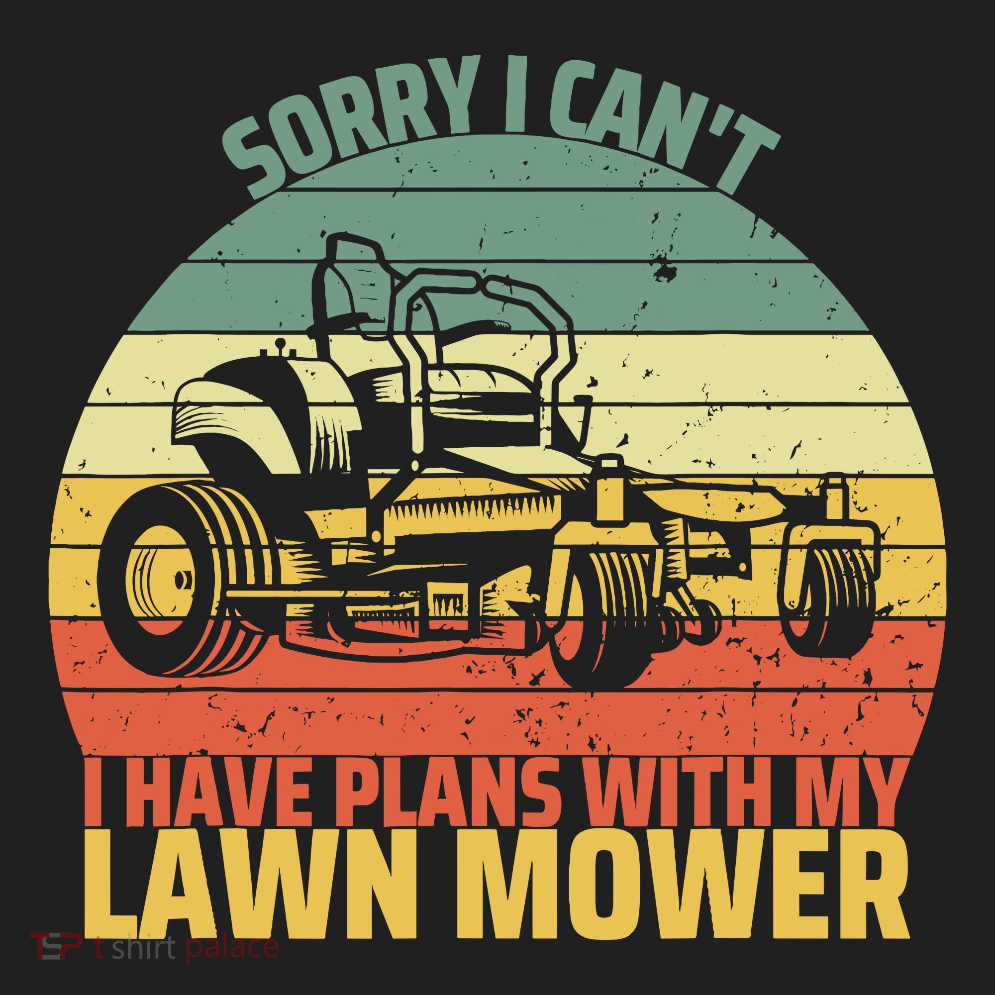 Sorry I CanT I Have Plans With Lawn Mower Cool Lawn Mowing Golf Towel