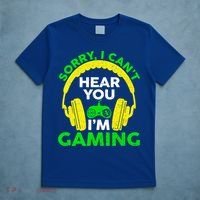 Sorry I Can't Hear You I'm Gaming Funny Gamer Gaming Vintage Funny Gift T-Shirt thumb 5