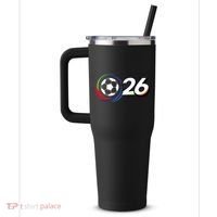Soccer International Cup 2026 USA Edition 40oz Vacuum Insulated Stainless Steel Travel Tumbler thumb 2