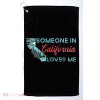 Someone In California Loves Me California Golf Towel thumb 0