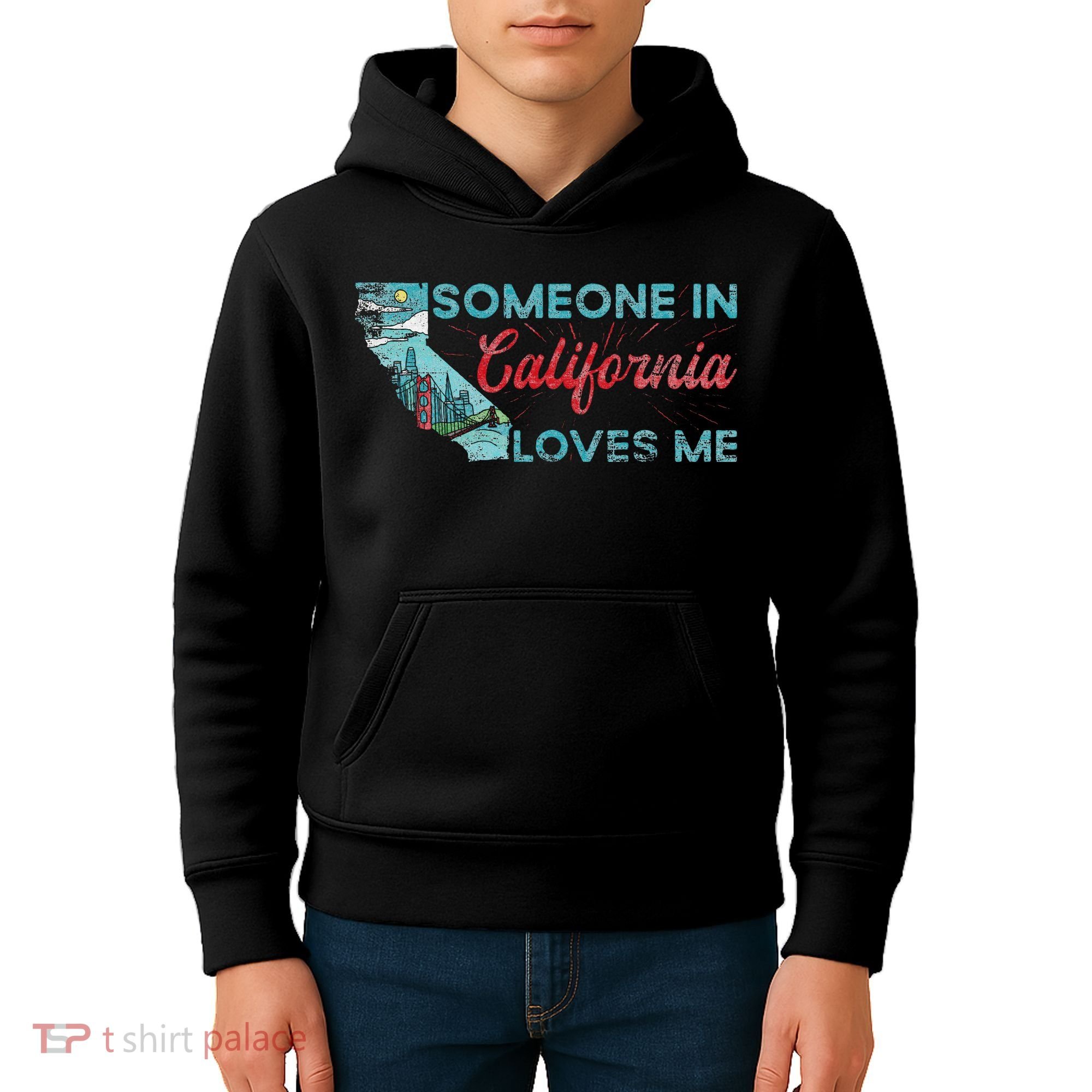 Someone In California Loves Me California Kids Hoodie