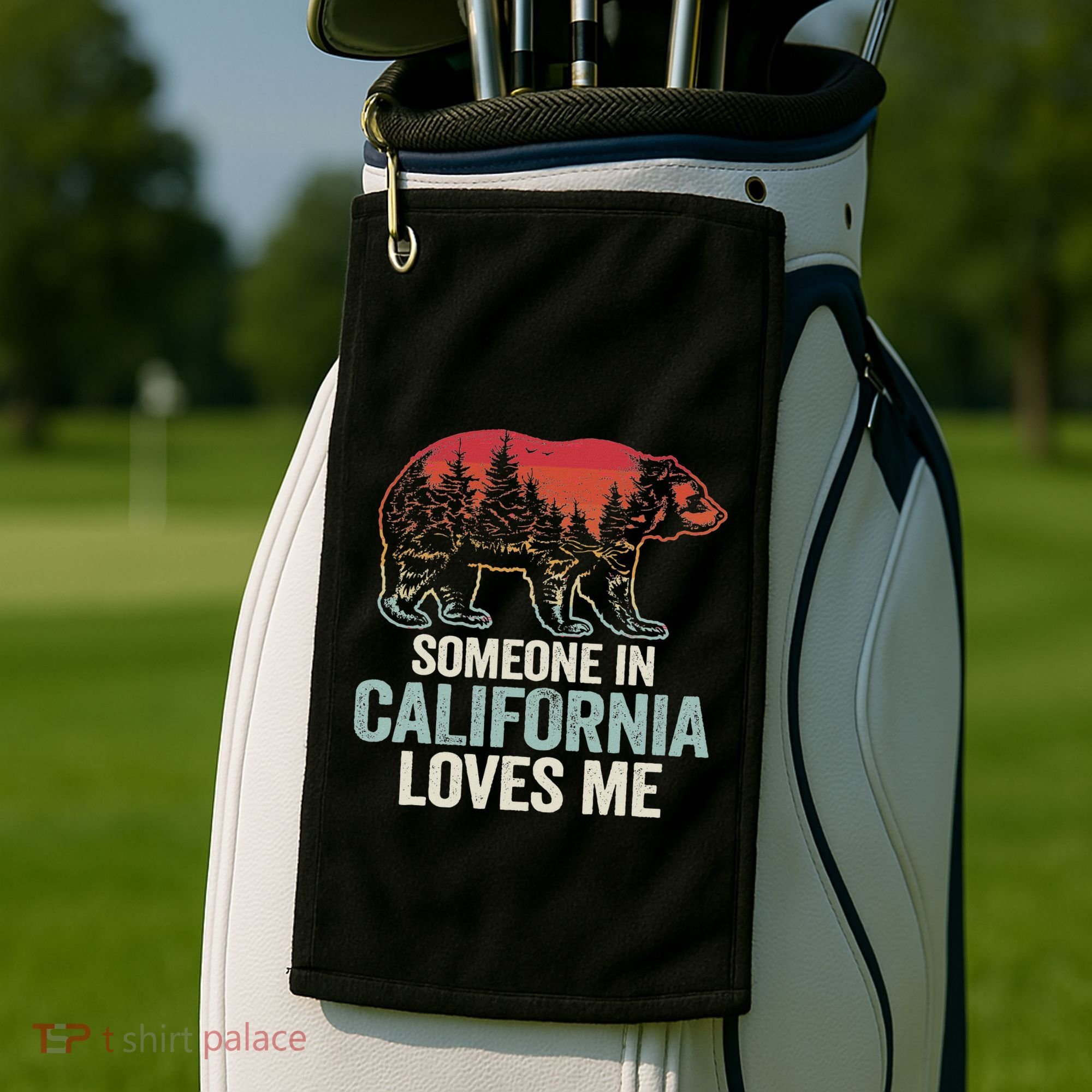 Someone In California Loves Me Golf Towel