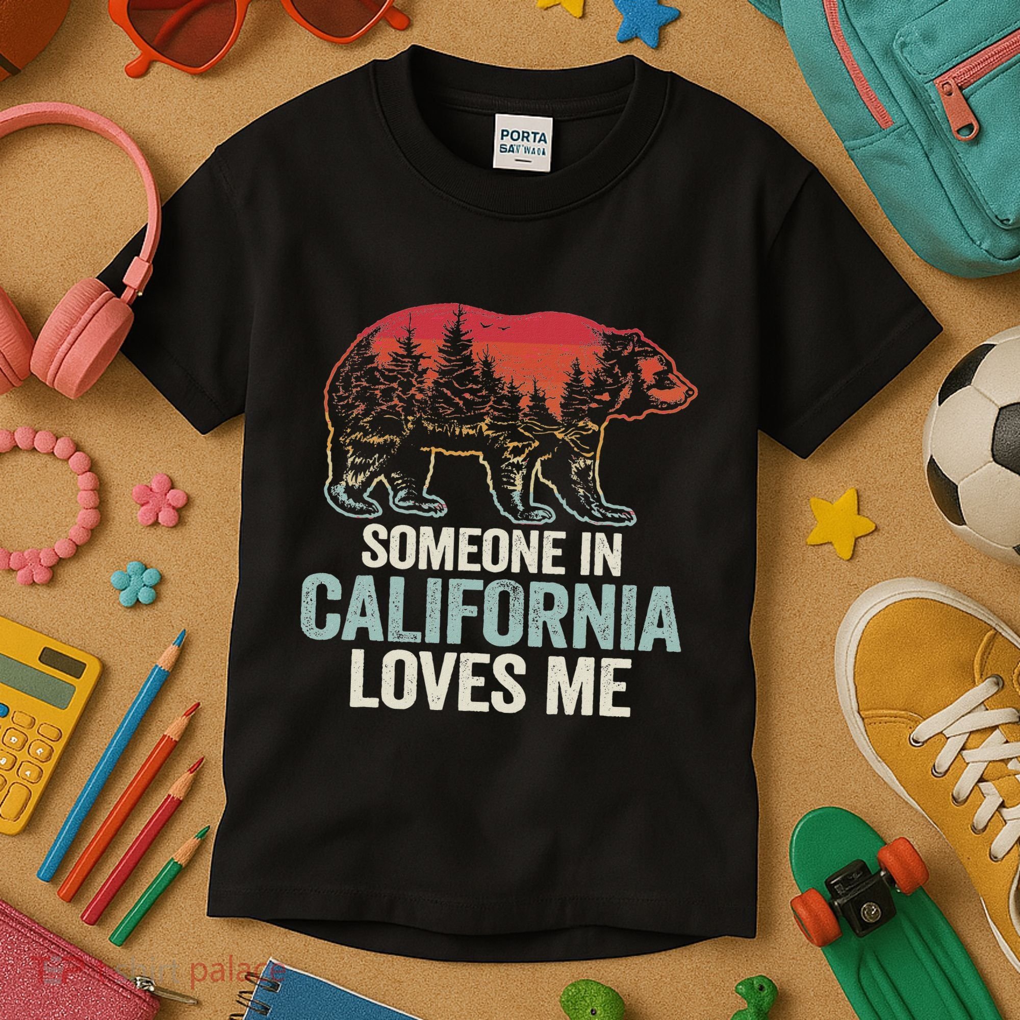 Someone In California Loves Me Kids T-Shirt