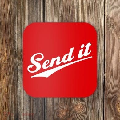 Sent It Classic Logo Coaster