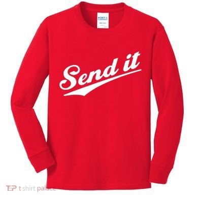Sent It Classic Logo Kids Long Sleeve Shirt