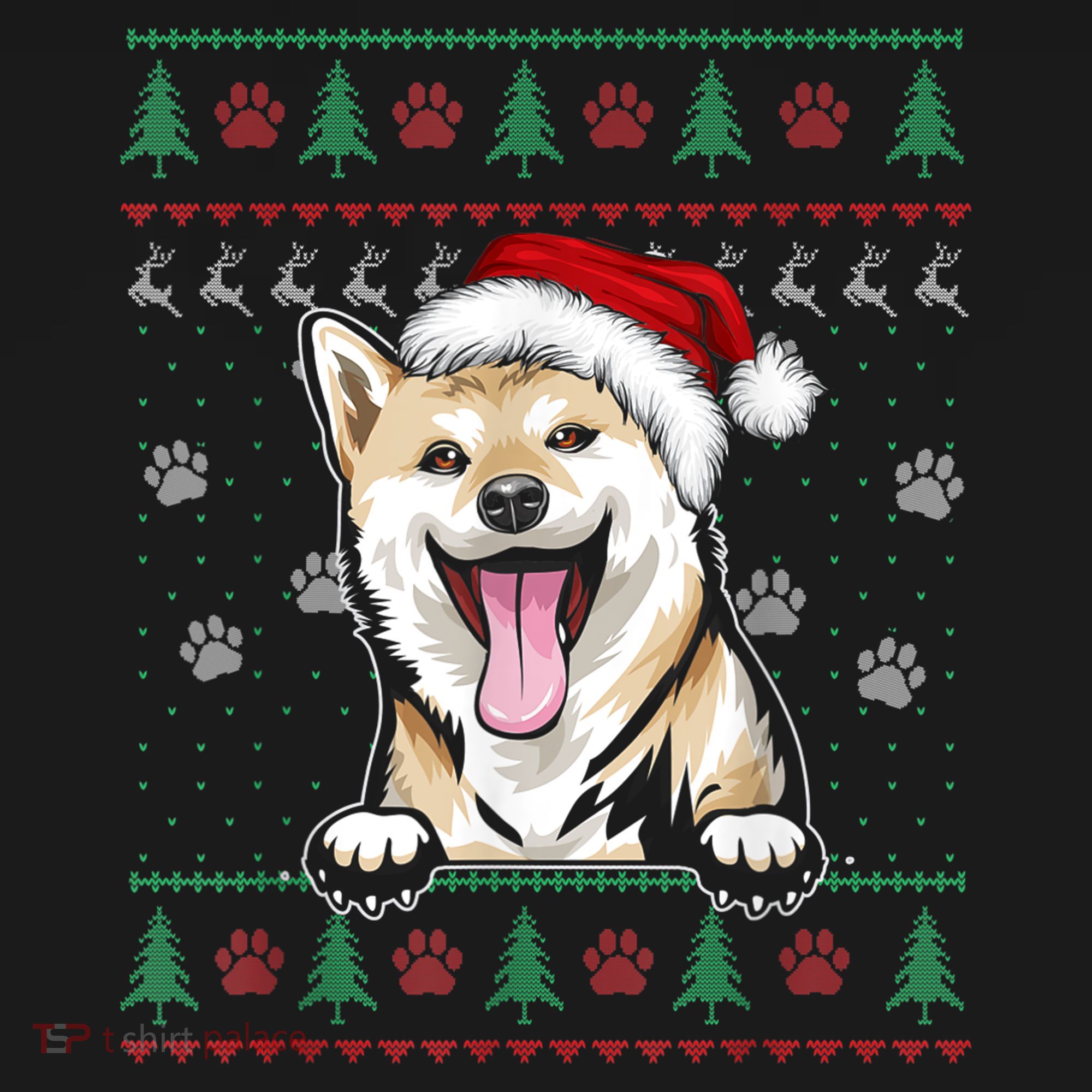 Shiba Inu Christmas Ugly Sweater Funny Dog Lover Xmas Sweatshirt