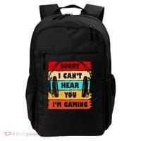 Sorry I Can't Hear You I'm Gaming Retro Backpack thumb 0