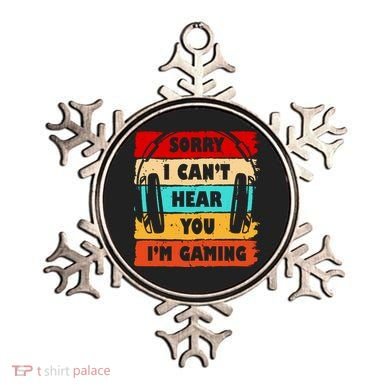 Sorry I Can't Hear You I'm Gaming Retro Ornament