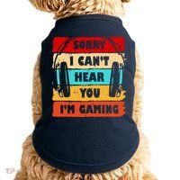 Sorry I Can't Hear You I'm Gaming Retro Doggie Tank thumb 0