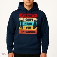Sorry I Can't Hear You I'm Gaming Retro Hoodie thumb 2