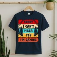 Sorry I Can't Hear You I'm Gaming Retro T-Shirt thumb 2