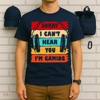 Sorry I Can't Hear You I'm Gaming Retro T-Shirt thumb 6