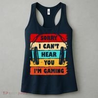 Sorry I Can't Hear You I'm Gaming Retro Women's Tank Top thumb 3