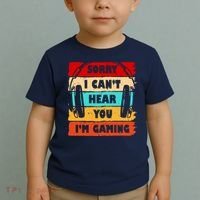 Sorry I Can't Hear You I'm Gaming Retro Toddler T-Shirt thumb 2