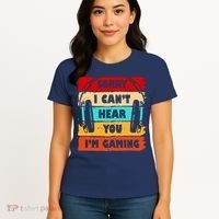 Sorry I Can't Hear You I'm Gaming Retro Women's T-Shirt thumb 4