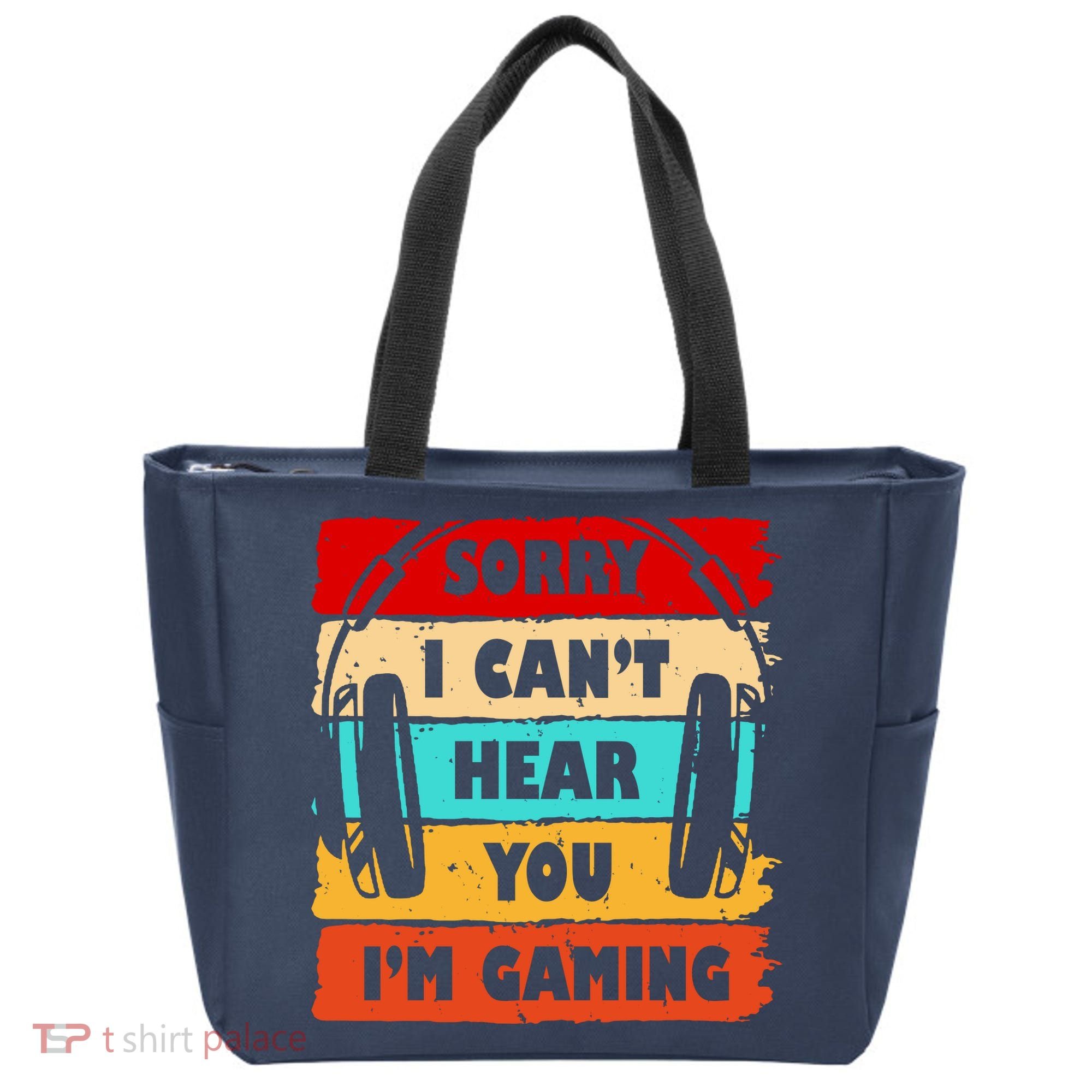 Sorry I Can't Hear You I'm Gaming Retro Tote Bag