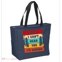 Sorry I Can't Hear You I'm Gaming Retro Tote Bag thumb 2
