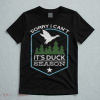 Sorry I Can´t It´s Duck Season Duck Hunting Funny Hunting T-Shirt thumb 5