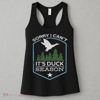 Sorry I Can´t It´s Duck Season Duck Hunting Funny Hunting Women's Tank Top thumb 3