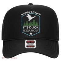 Sorry I Can´t It´s Duck Season Duck Hunting Funny Hunting Hat thumb 0