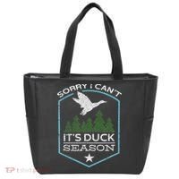 Sorry I Can´t It´s Duck Season Duck Hunting Funny Hunting Tote Bag thumb 0