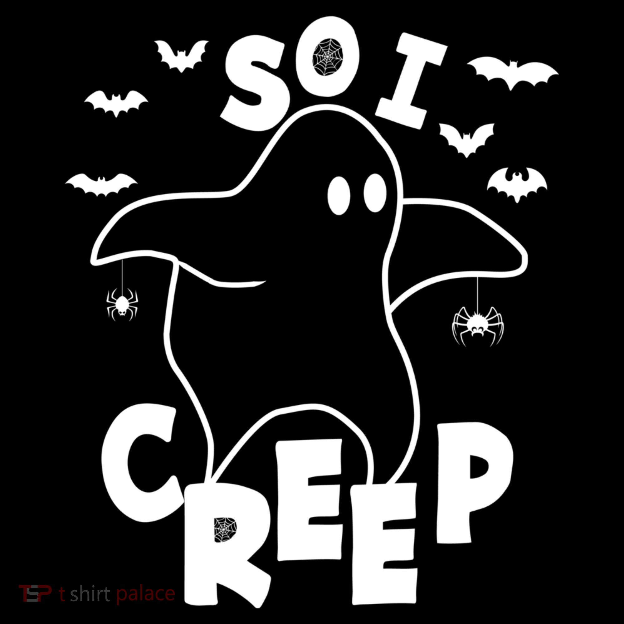 So I Creep Funny Halloween Ghost Spooky Season Women's Hoodie