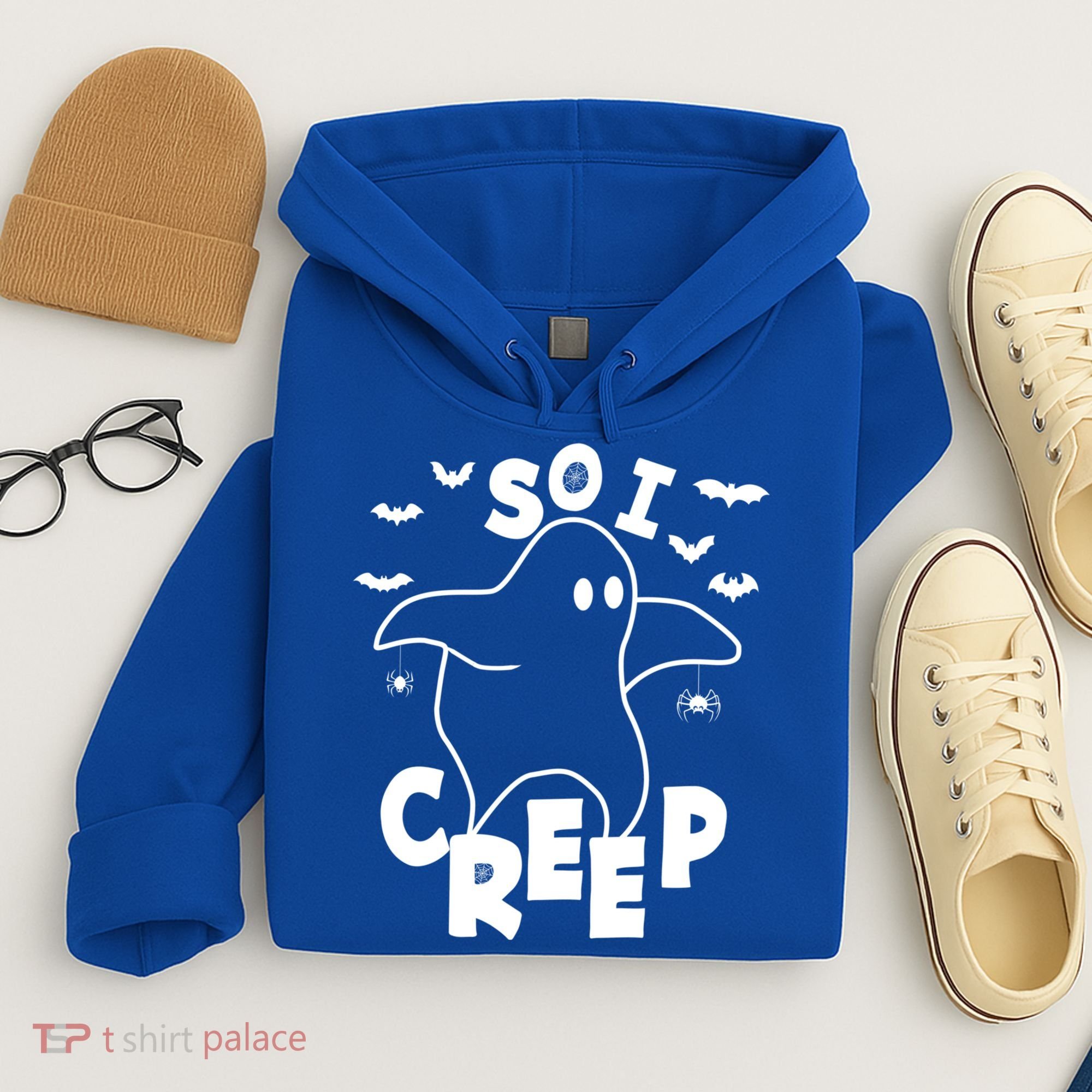 So I Creep Funny Halloween Ghost Spooky Season Hoodie