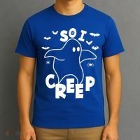 So I Creep Funny Halloween Ghost Spooky Season T-Shirt thumb 3