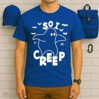 So I Creep Funny Halloween Ghost Spooky Season T-Shirt thumb 6