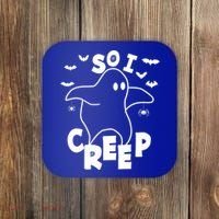 So I Creep Funny Halloween Ghost Spooky Season Coaster thumb 0