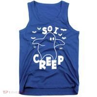 So I Creep Funny Halloween Ghost Spooky Season Tank Top thumb 0