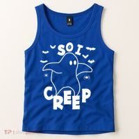 So I Creep Funny Halloween Ghost Spooky Season Tank Top thumb 2