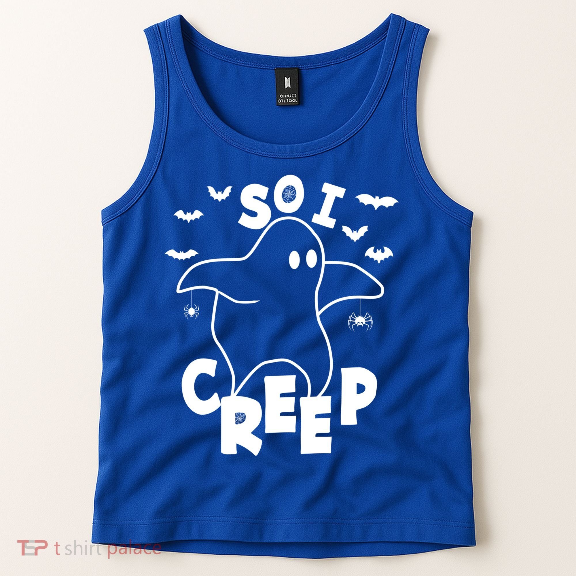 So I Creep Funny Halloween Ghost Spooky Season Tank Top