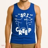 So I Creep Funny Halloween Ghost Spooky Season Tank Top thumb 3
