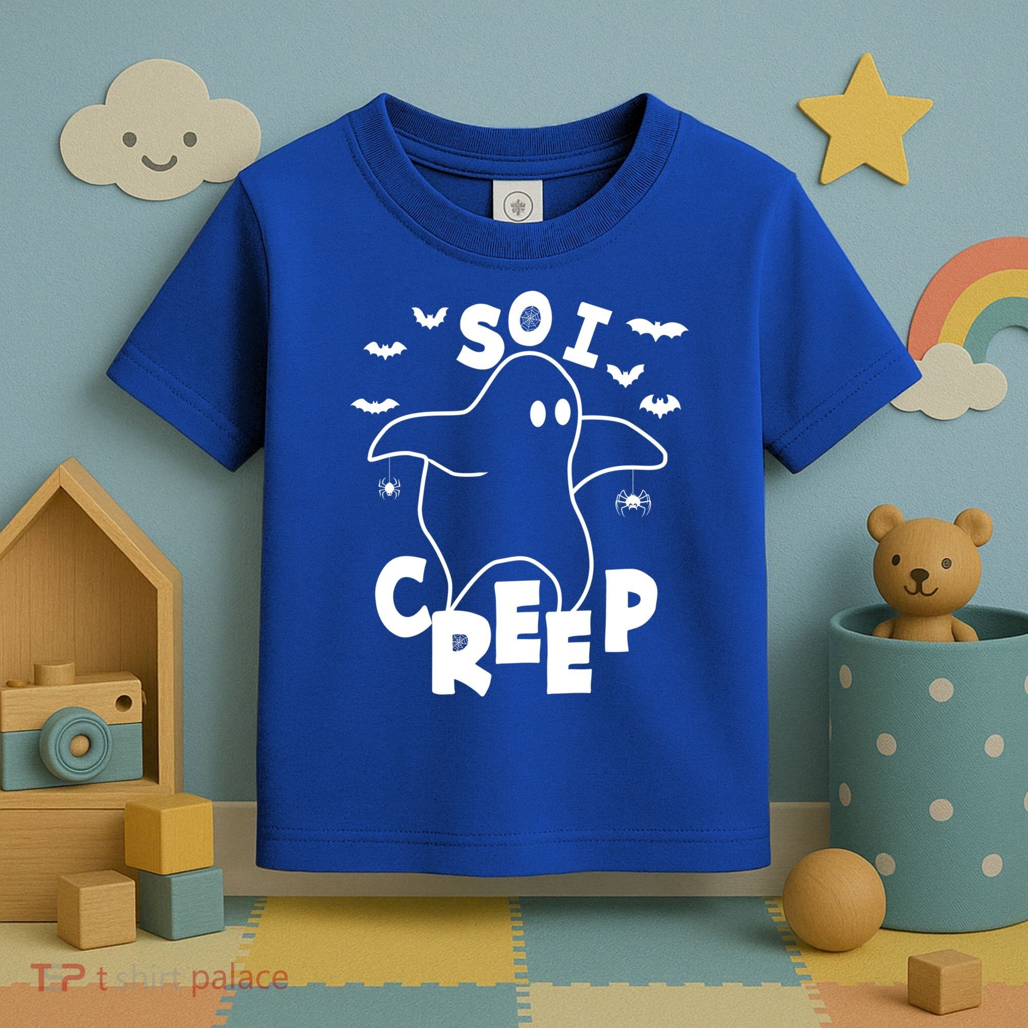 So I Creep Funny Halloween Ghost Spooky Season Toddler T-Shirt