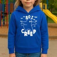 So I Creep Funny Halloween Ghost Spooky Season Kids Hoodie thumb 3