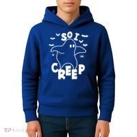 So I Creep Funny Halloween Ghost Spooky Season Kids Hoodie thumb 4