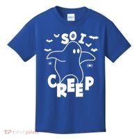 So I Creep Funny Halloween Ghost Spooky Season Kids T-Shirt thumb 0