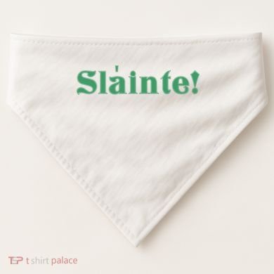 Sláinte! Irish Cheers USA-Made Doggie Bandana