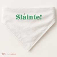 Sláinte! Irish Cheers USA-Made Doggie Bandana thumb 0