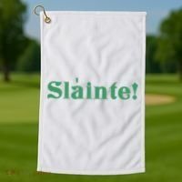 Sláinte! Irish Cheers Golf Towel thumb 1