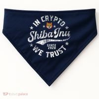 Shiba Inu Coin In Crypto We Trust Token Crypto USA-Made Doggie Bandana thumb 0