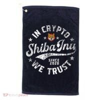 Shiba Inu Coin In Crypto We Trust Token Crypto Golf Towel thumb 0