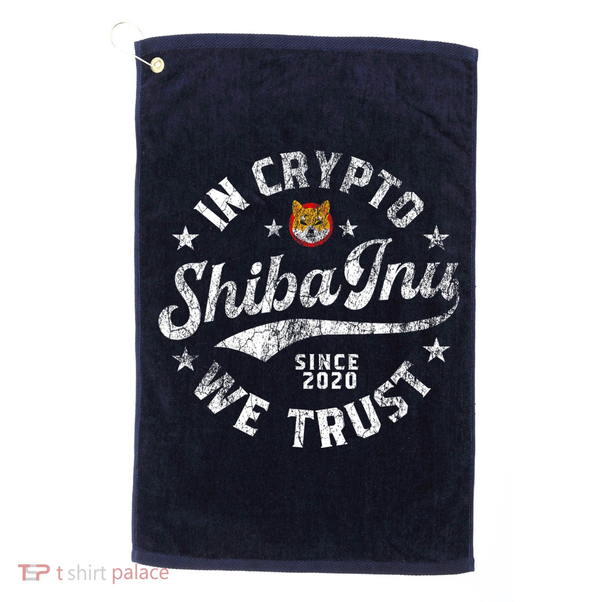 Shiba Inu Coin In Crypto We Trust Token Crypto Golf Towel