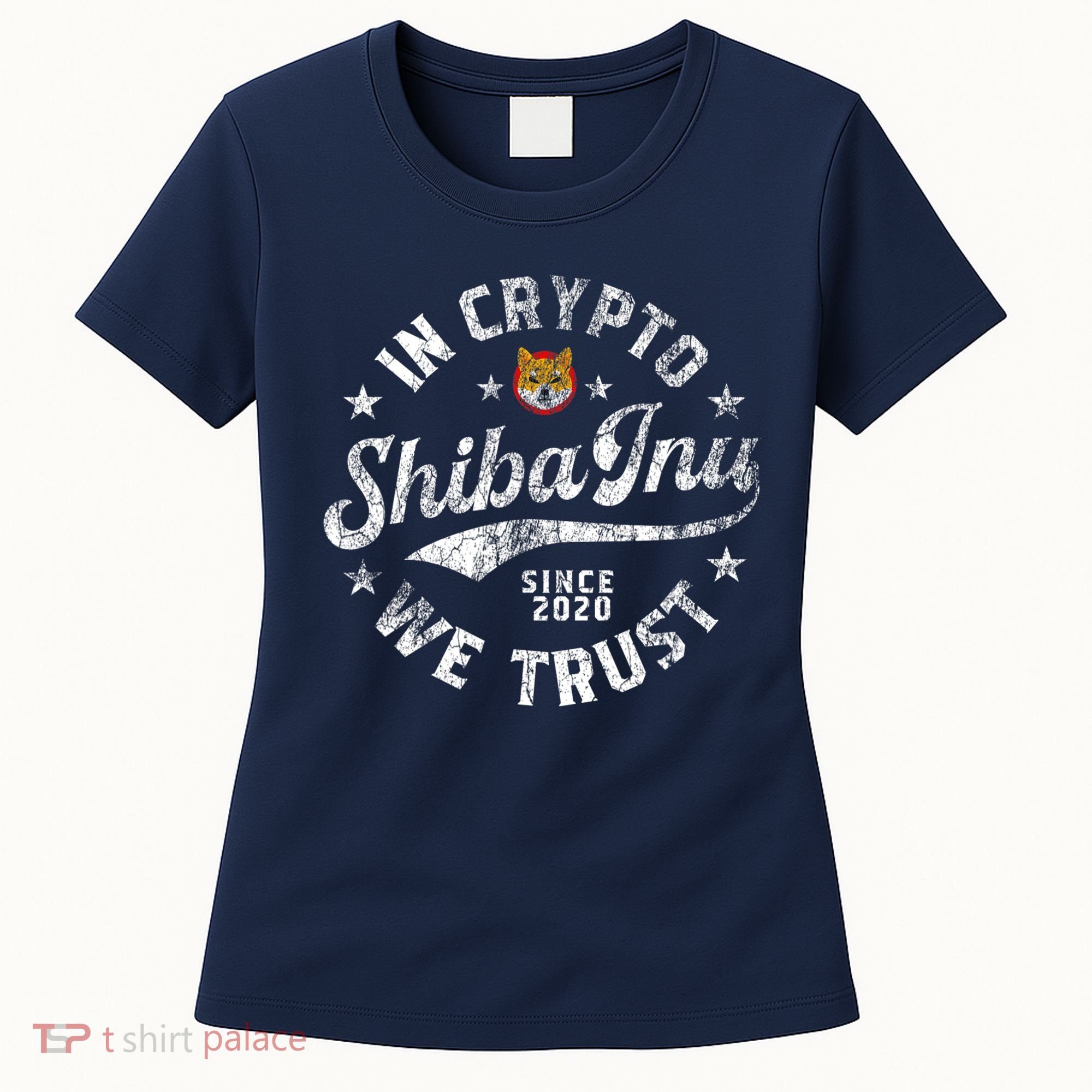 Shiba Inu Coin In Crypto We Trust Token Crypto Women's T-Shirt