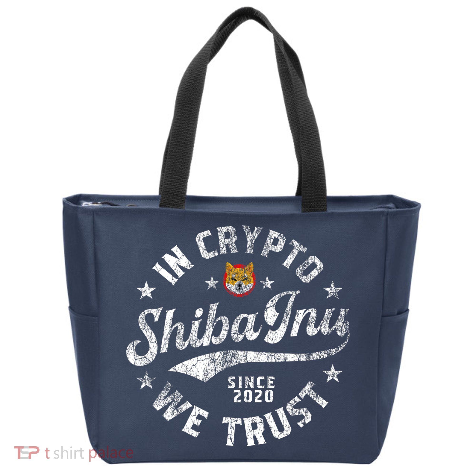 Shiba Inu Coin In Crypto We Trust Token Crypto Tote Bag