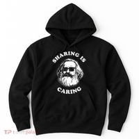 Sharing Is Caring Karl Marx Hoodie thumb 0