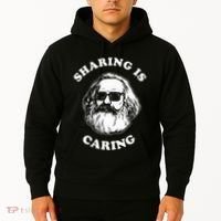 Sharing Is Caring Karl Marx Hoodie thumb 2
