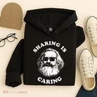 Sharing Is Caring Karl Marx Hoodie thumb 4