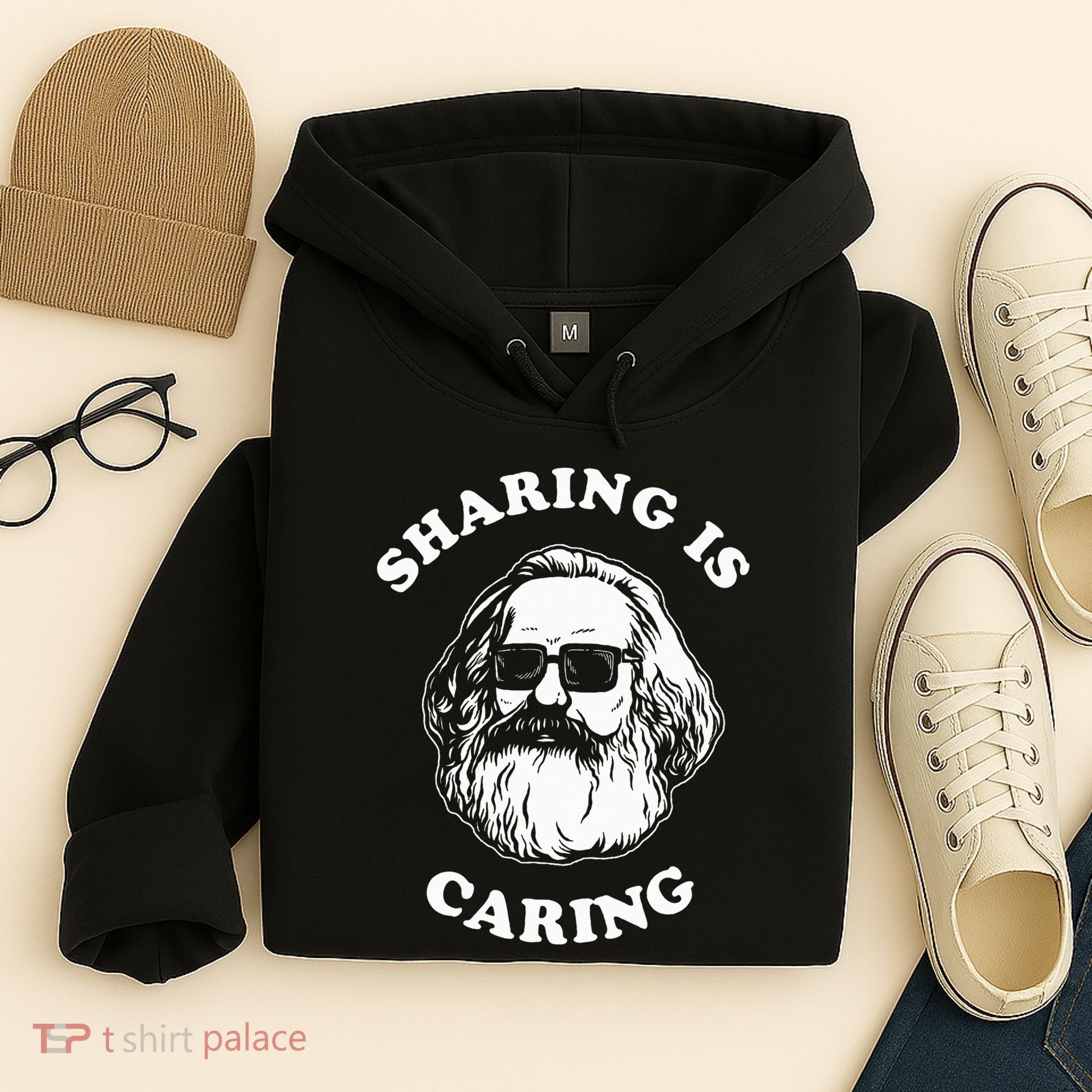 Sharing Is Caring Karl Marx Hoodie
